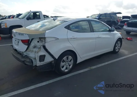 2016 Hyundai Elantra Se z USA, uszkodzony, nr VIN 5NPDH4AE1GH770619